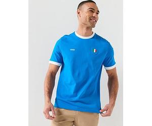 BOSS Italy World Cup T-Shirt, Bright Blue, Size L, Men Bright Blue