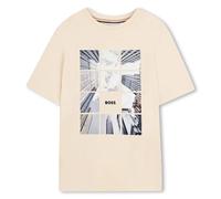 Boss J52988 Short Sleeve T-shirt Beige 4 Years Boy