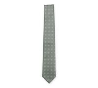 BOSS Jacquard-pattern tie in a silk blend - Style H-TIE CM 7.5 253, 50556087 Green Patterned pcs.