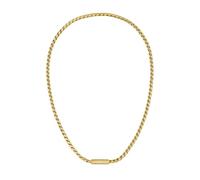 BOSS Jewelry Men’s DORAN Collection Chain Necklace in Stainless Steel with an Engraved Plaque
