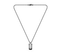BOSS Jewelry Men's DEVON Collection Pendant Necklace in Black Stainless Steel - 1580577