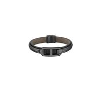 BOSS Jewelry Men's KODE Collection Black Leather Bracelet