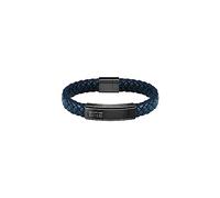 BOSS Jewelry Men's LANDER Collection Braided Leather Bracelet - Available in Black, Blue or Brown