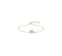 BOSS Jewelry Women's LIVE PRECIOUS Collection Bracelet in Light Yellow Gold with Intertwined Rings and Crystals - 1580757