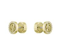 BOSS Jewelry Women's Stud Earrings in Stainless Steel with Yellow Gold Ion Plating embellished with Crystals - 1580826