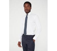 BOSS Joe Kent Regular Fit Shirt, White, Size 44=17.5In, Men White