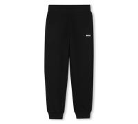 BOSS Kids' Logo Closed Hem Fleece Joggers 8Y Black