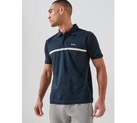 BOSS Paddy polo shirt in cotton with horizontal stripe - Style PL_Join Paddy Stripe, 50553639 Dark Blue L