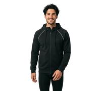 BOSS Join Saggy Piped Zip Through Hoodie, Black, Size S, Men Black