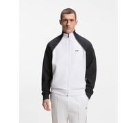 BOSS Join Skaz Full Zip Sweatshirt White Black - L