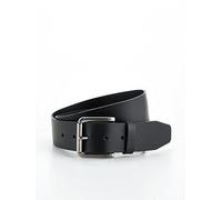 BOSS Joris Metal Buckle 4cm Leather Belt- Black, Black, Size 80 Cms, Men Black