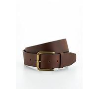 Boss - Joris Large Buckle Leather Belt Brown 90