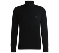 Boss Kanobix S Quarter Zip Knitted Sweater - Black - XX-Large