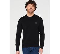 BOSS Kanovano Crew Neck Jumper, Black, Size 2Xl, Men Black