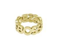 BOSS Kassy Men's Gold Plated Stainless Steel Ring (Size L)