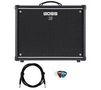 Boss Katana 100 MkII 100 Watt 1x12 Inch Guitar Combo Amplifier Bundle with Roland Instrument Cable and Boss Picks