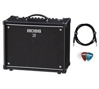 Boss Katana 50 MkII Guitar Combo Amplifier Bundle with Instrument Cable and Picks