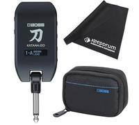 BOSS Katana GO Amp Plug Headphone Amplifier + CB-KTNGO Carry Bag + Keepdrum Microfibre Cloth