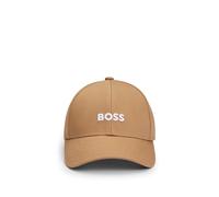 BOSS Kids Cotton Logo Baseball Cap Beige Mens