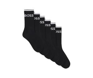 BOSS Kids QS Stripe CC Crew Socks Black 5-8.5