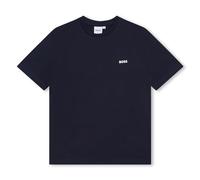BOSS Kids Regular Fit Small Logo T-Shirt Long Sleeve Navy 6 Years