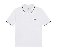 Boss Kids Short-Sleeved Polo Shirt - White - 6 Years - White - 100% Mixed