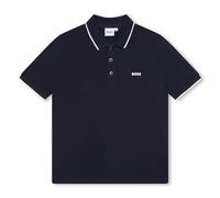 Boss Kids Small Logo Polo Shirt, Logo Detail 4 Yrs Blue