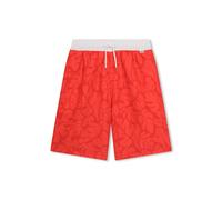 BOSS Kidswear graphic-print drawstring-waistband swim shorts - Red 4-6-12-14-16