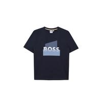 BOSS Kidswear graphic-print T-shirt - Blue 4-5-6-8-10-12-14-16