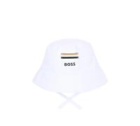 BOSS Kidswear logo-patch bucket hat - White 40-42-44-46-48-50