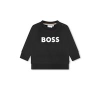 BOSS Kidswear logo-print cotton sweatshirt - Black 3-6-9-12-36