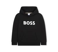BOSS Kidswear logo-print fleece-lining hoodie - Black 5