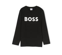 BOSS Kidswear logo-print long-sleeve T-shirt - Black 4-5-6-8-10-12-14-16