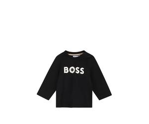 BOSS Kidswear logo-print long-sleeved T-shirt - Black 6-9-12-18