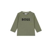 BOSS Kidswear long-sleeve logo-print T-shirt - Green 6-9-12-18-24-36