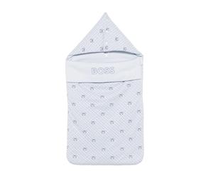 BOSS Kidswear Red-Panda-print sleeping bag - Blue One Size