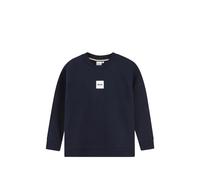 BOSS Kidswear square-patch sweatshirt - Blue 6-12-14-16