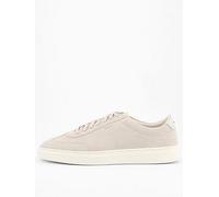 BOSS Kieran Suede Tennis Trainers, Off White, Size 40, Men Off White