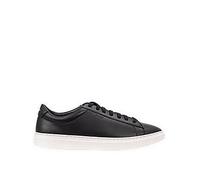 BOSS Kieran Tenn Leather Trainers, Black, Size 42, Men Black