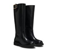 BOSS Knee boots in brush-off leather - Style Eleri_Boot_BOBK, 50552771 Black 5