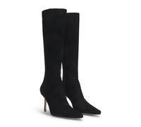 BOSS Knee boots in suede and leather - Style Charlize_Boot90_PUSD, 50553013 Black 8