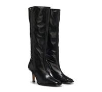 BOSS Knee-high boots in leather with squared toe - Style Anyah_HaBoot80_LT, 50573059 Black 7