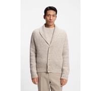BOSS Knitted cardigan in cashmere and wool - Style L-Umonza, 50555193 Natural M
