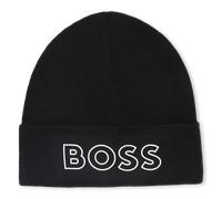 Boss - Knitted Hat With Logo - Black - Boy - Size T2