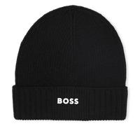 Boss - Knitted Hat With Logo - Black - Boy - Size T4