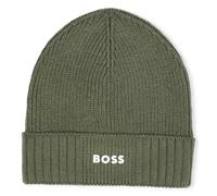 Boss - Knitted Hat With Logo - Green - Boy - Size T4