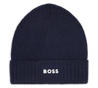 Boss - Knitted Hat With Logo - Navy - Boy - Size T2