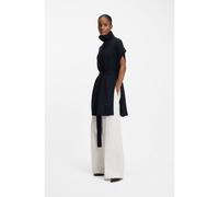 BOSS Knitted poncho in virgin wool with high neckline - Style Favanda, 50553228 Dark Blue S