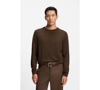 BOSS Knitted sweater in wool, silk and cashmere - Style L-Overo, 50544808 Dark Brown M