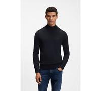 BOSS Knitted sweater with embroidered logo - Style Avac_M-1, 50578016 Dark Blue M